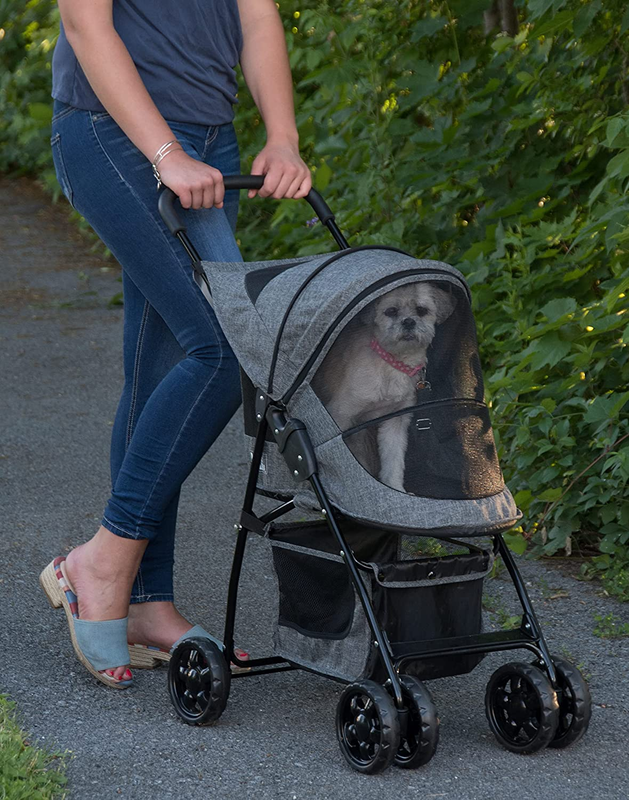 Pet Gear No-Zip Happy Trails Lite Pet Stroller for Cats/Dogs