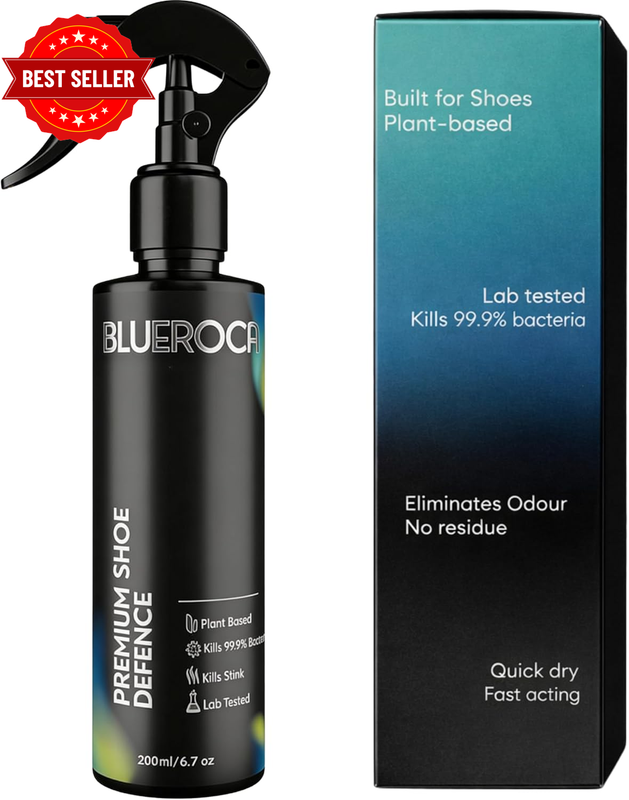 2-In-1 Plant-Based Shoe Deodoriser & Shoe Disinfectant, Lab Tested to Kill 99.9%