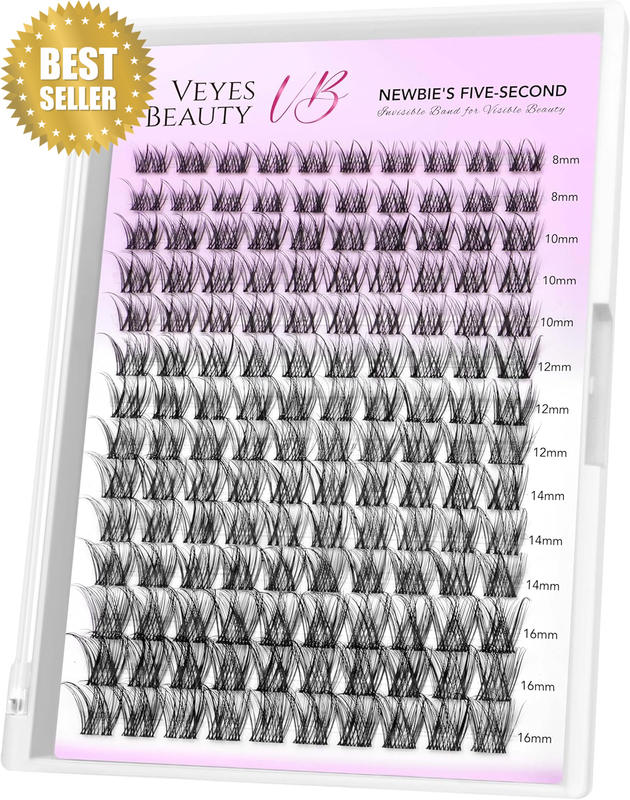 Lash Clusters Individual Eyelash Extensions Thin & Invisible Band DIY False Eyel