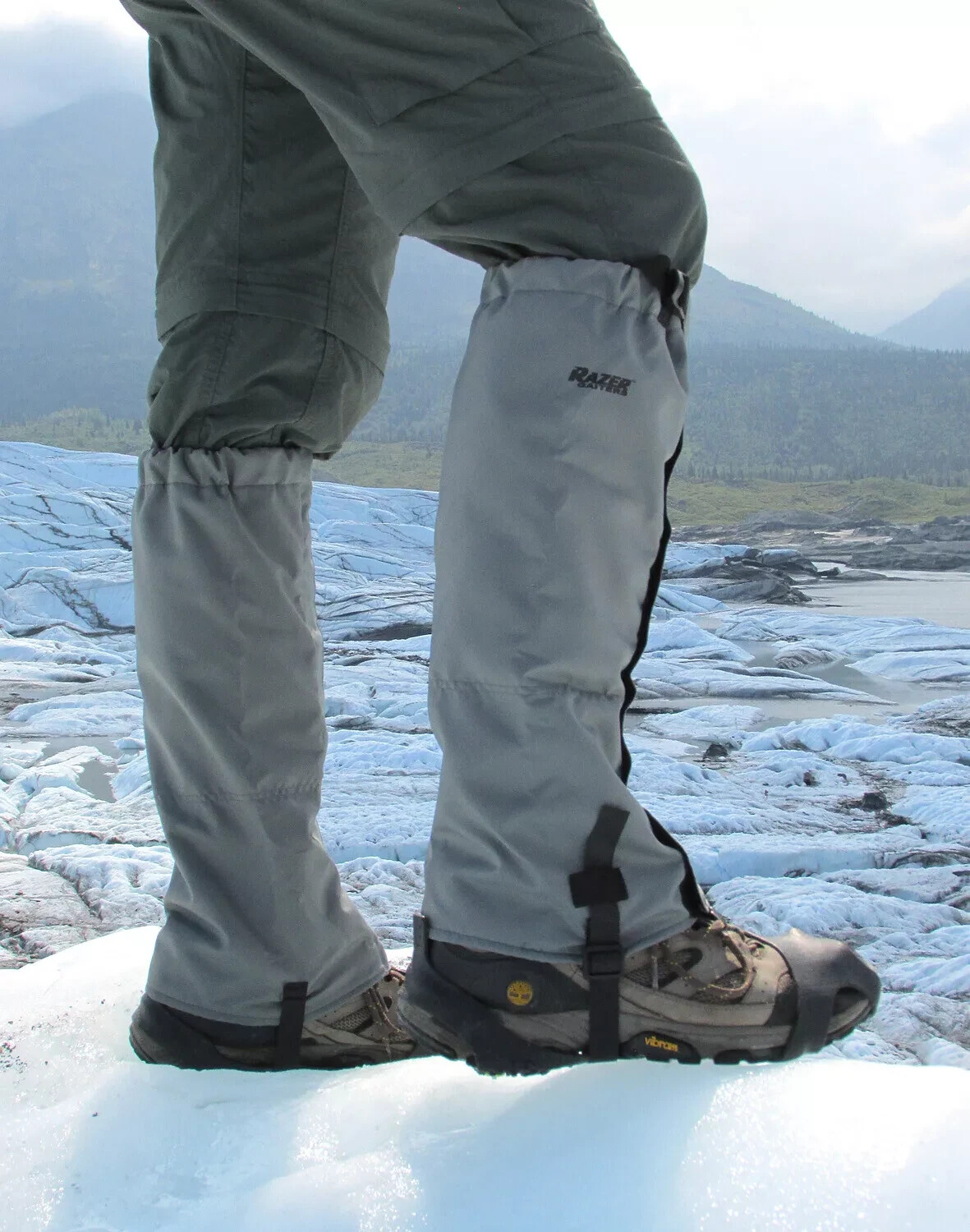 Snow Gaiters - Fleece Lined, Slim Fit - Winter Hiking, Sports, Walking in Slush