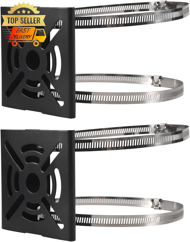 Universal CCTV Camera Mount - Vertical Pole Bracket for PTZ Dome & Wall/Ceiling