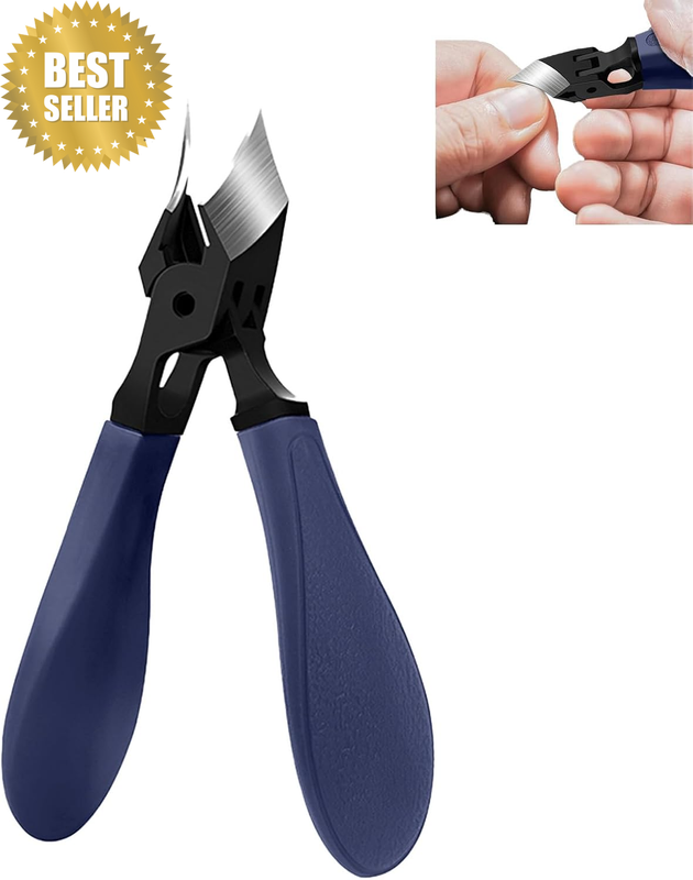 Professional Heavy Duty Nail Clippers for Thick Toenails with Wide Jaw Opening,