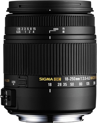 SIGMA 18   250 mm f3. 5   6.3 DC Macro OS HSM for Canon Digital SLR Camera (Cert