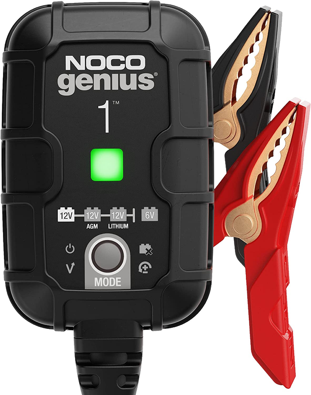 GENIUS1: 1A 6V/12V Smart Battery Charger – Automatic Maintainer, Trickle Charger
