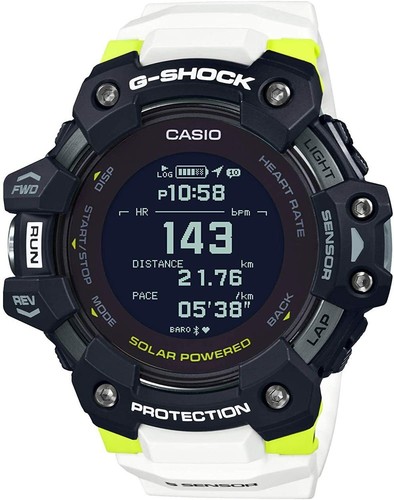 Pre-owned Casio G-shock G-squad Gbd-h1000-1a7jr Step Tracker Bluetooth In Box