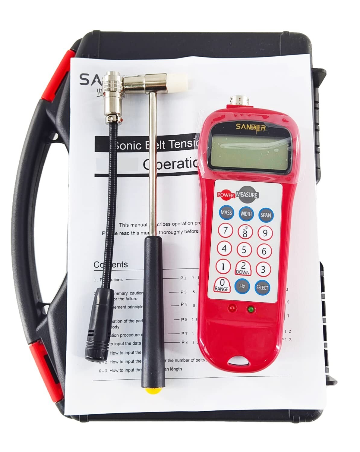 Sonic Belt Tension Meter Tester Sonic Tension Meter Sonic Belt