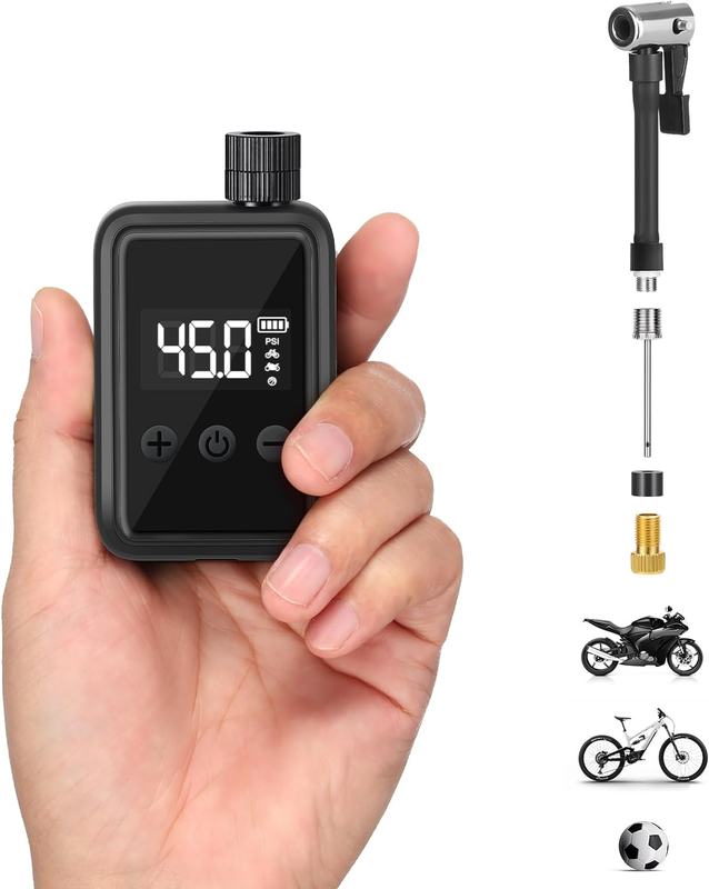 Pump, 120 Psi Mini Tire Pump With Digital Ps