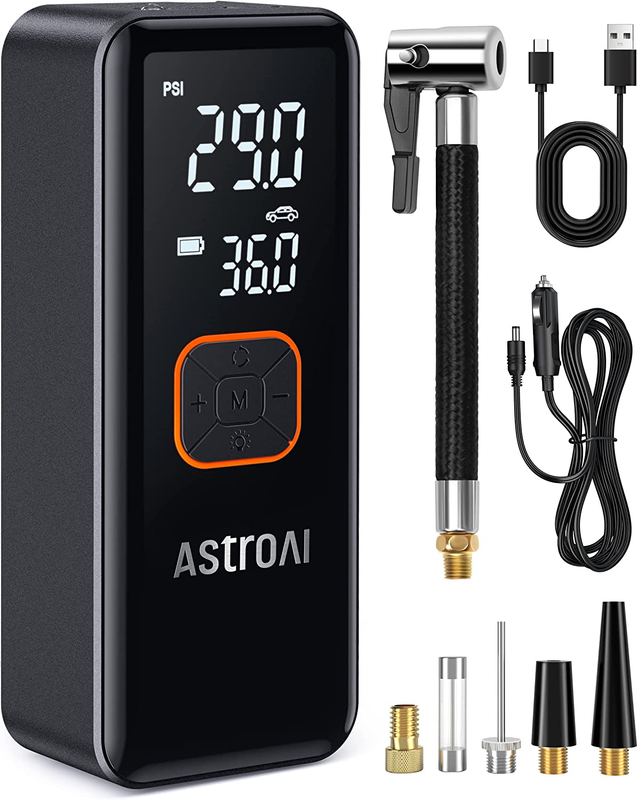 Tire Inflator Portable Air Compressor, Cordless Car Tire Pum