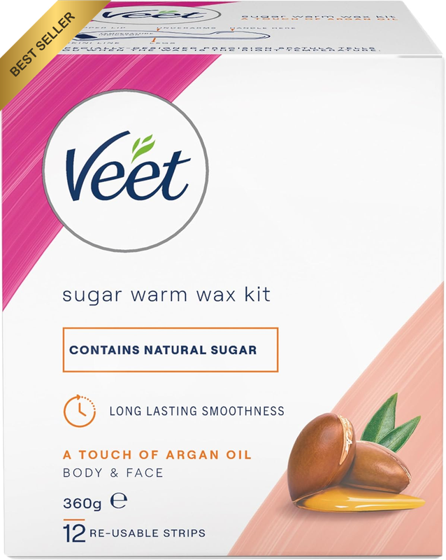 Sugar Warm Wax Hair Removal Kit with Argan Oil 360G