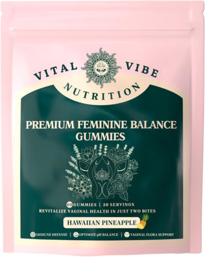 Premium Feminine Balance 60 Gummies Ph Maintain Vaginal Ph Balance Healthy 