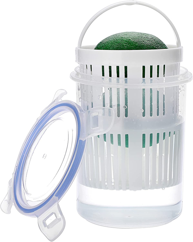 Jar With Strainer Flip, Transparent Pickle Storage Cont