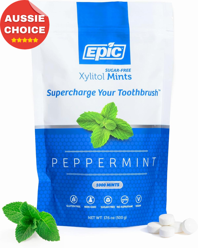 Peppermint Xylitol Dental Mints 1000 Pieces Sugar-Free Fresh Breath