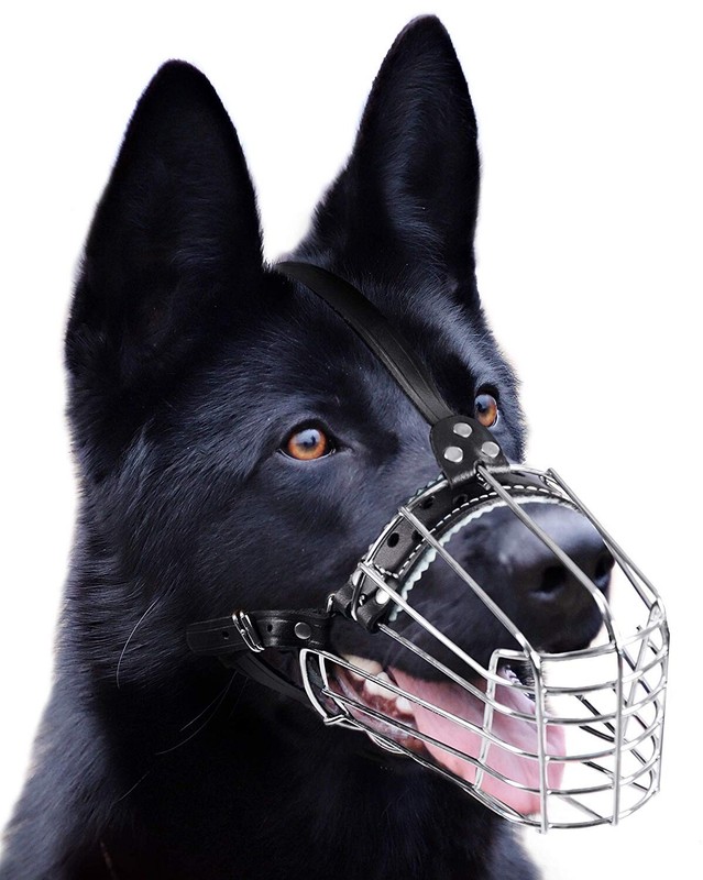 Metal cheap dog muzzle