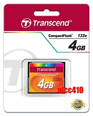 Transcend 4GB CF 133x Compact Flash Memory Card TS4GCF133 in Sydney E