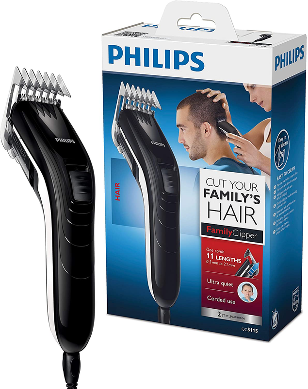 PHILIPS QC 5115/15 Series 3000 Haarschneidemaschine Haarschneider schwarz NEU