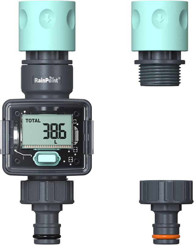 Water Flow Meter, Water Meter for Garden Hose, Flow Meter to Meassure
