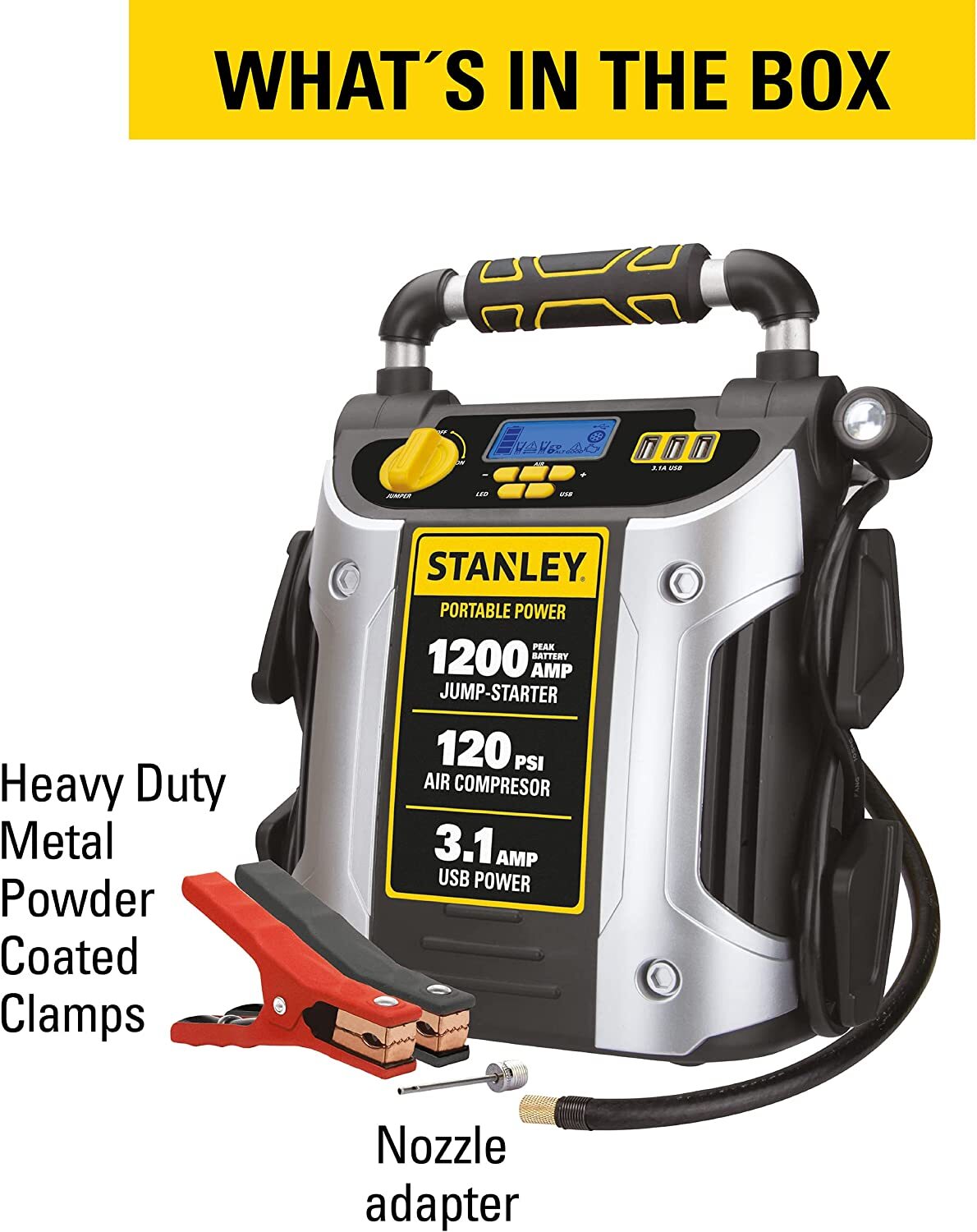 Stanley Jump Starter 1200 Peak Jumpstarter