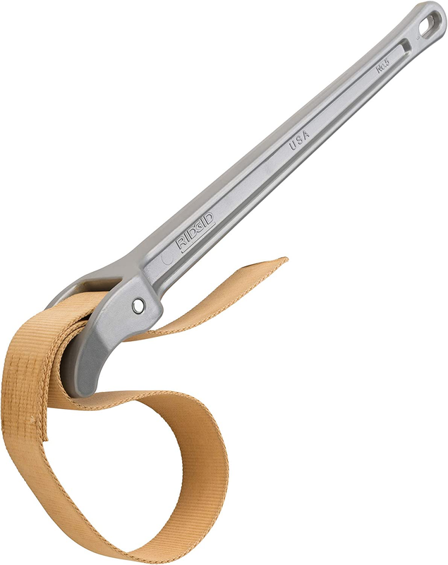 RIDGID 31360 Model 5 Strap Wrench, 5-Inch Capacity Adjustable Strap Wrench,Brown