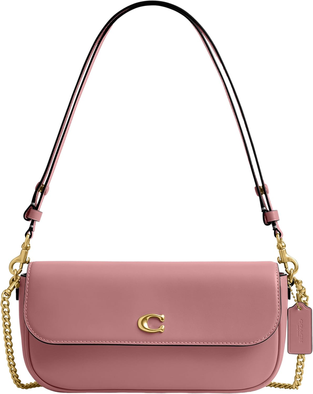 Coach Refined Calf Leather Brook Flap Chain Bag