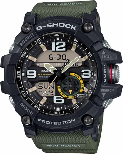 Pre-owned Casio G-shock Gg-1000-1a3jf Mudmaster Quartz Watch Twin Sensor Japan Inport