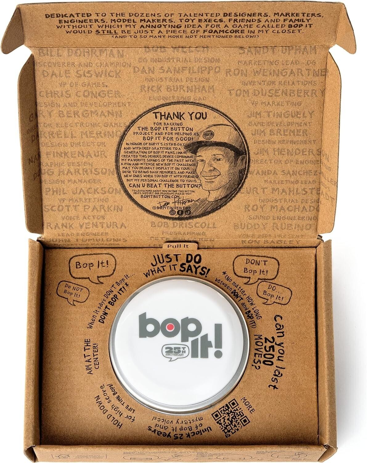 Bop It Button – 25th Anniversary Inventor Edition Bop It For Bop It Button – 25th Anniversary Inventor Edition Bop It For