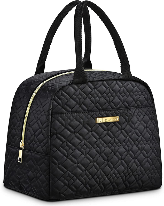Thermal Lunch Tote Bags For Adults Work(blac