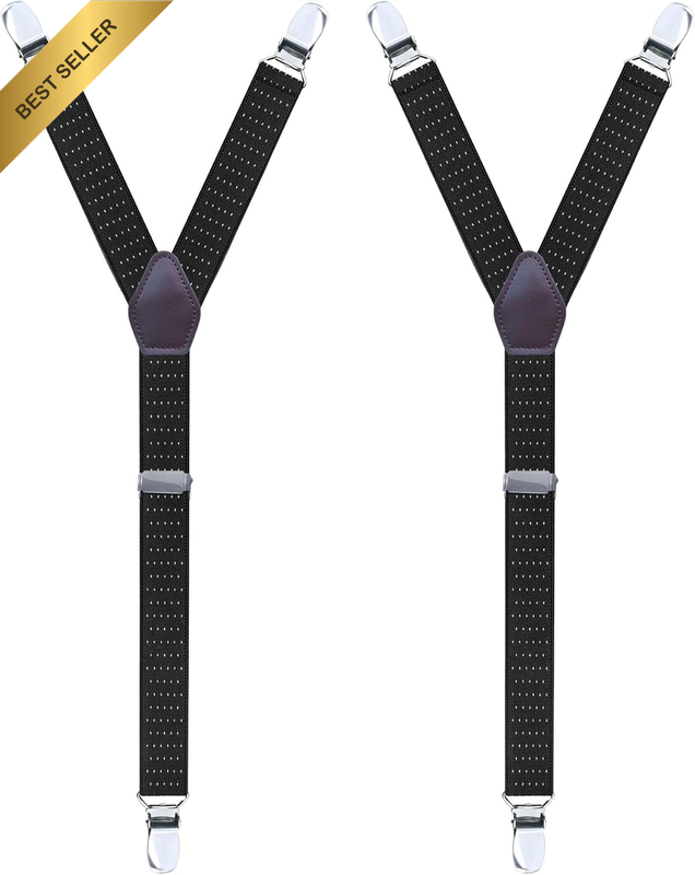 Mens Shirt Stays Durable Elastic with Non-Slip Locking Clamps Adjustable Shirts
