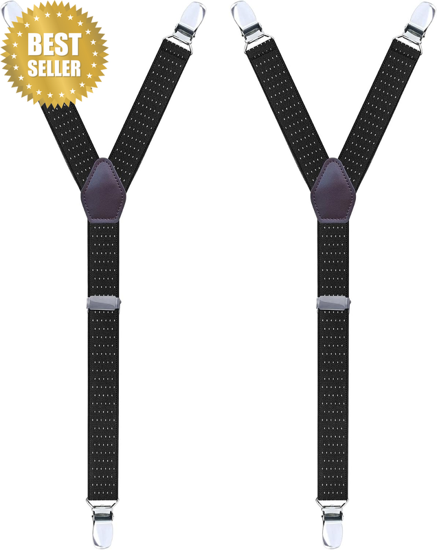 Y-Style Shirt Stays Men Non-Slip Locking Clamps Adjustable Elastic Straps