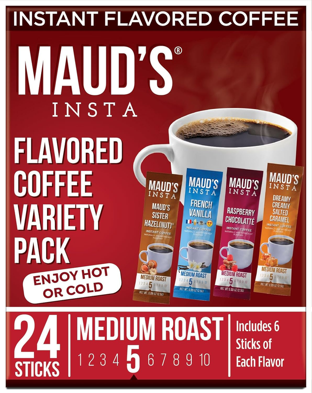 Flavored Coffee Variety Pack Instant Coffee Packets Single S