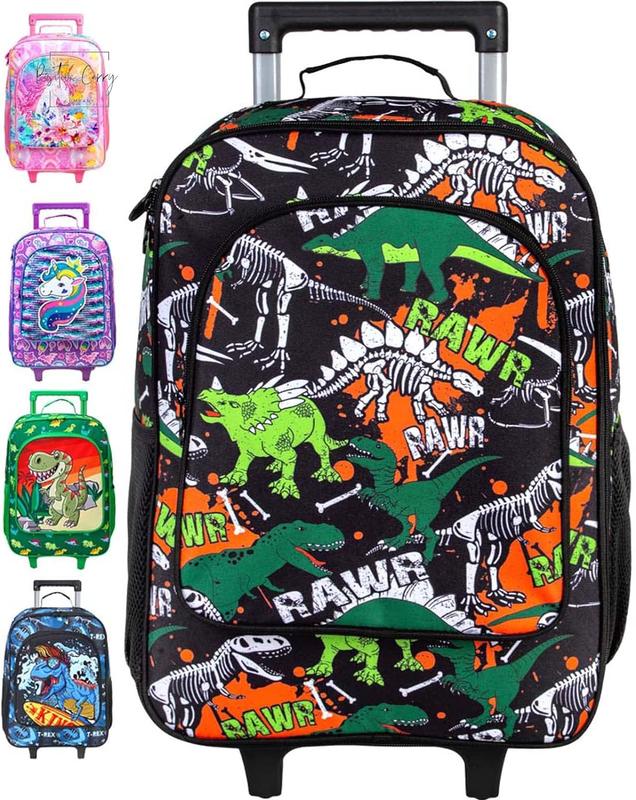 For Boys And Girls, Toddler Rolling Travel Carry On Suitcase