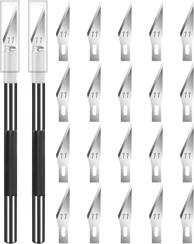 2 Pack Exacto Knife for Crafting, Art, Hobby Knife for Fondant, Craft Knife Exac