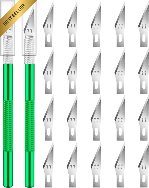 2 Pack Exacto Knife for Crafting, Art, Hobby Knife for Fondant, Craft Knife Exac