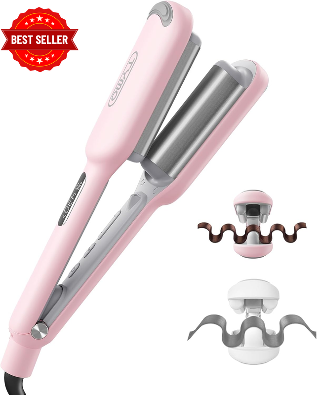Hair Crimper Waver Hair Tool - Deep Waver Curling Iron, Ionic Beach Waves Curlin