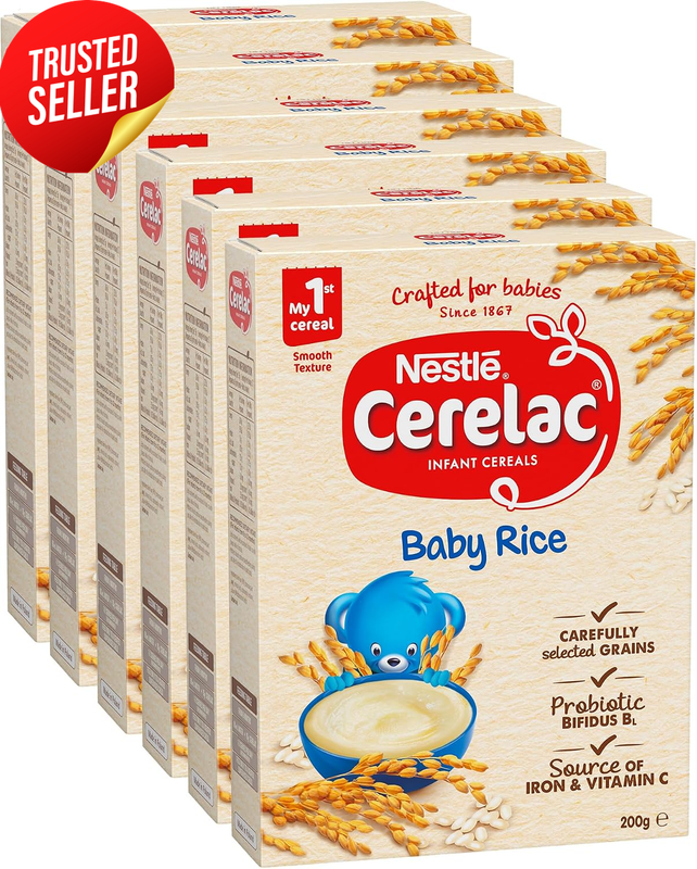 Nestlé Baby Rice Cereal 6+ Months First Cereal 6pc