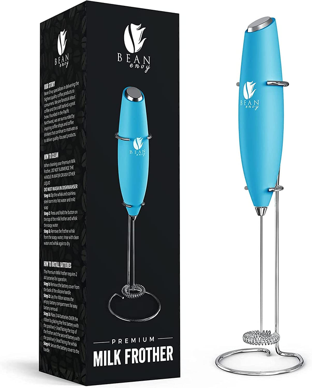 Handheld Milk Frother for Coffee - Electric Hand Blender, Mini Drink Mixer Whisk