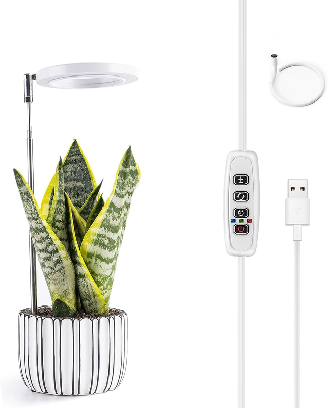S For Indoor Plants, Full Spectrum Led Halo Plant Light Wit