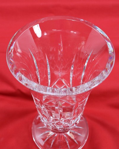 Waterford Crystal Lismore Footed Flared Flower Vase 8.5" tall Heavy