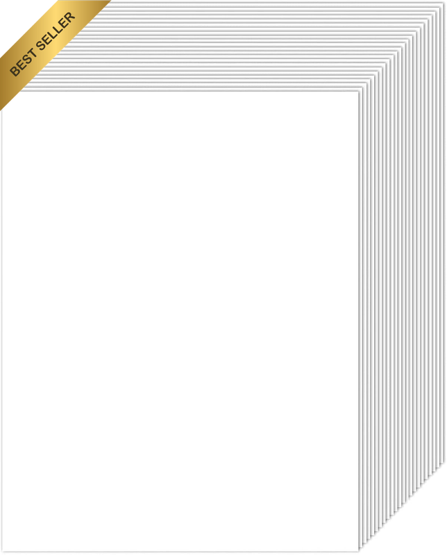 Thick A4 White Cardstock Paper 50 Sheets, 270Gsm White Kraft Cardstock Paper for