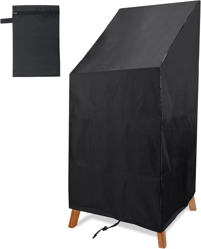 Outdoor Chair Cover Waterproof High Back Stackable Patio Furni...
