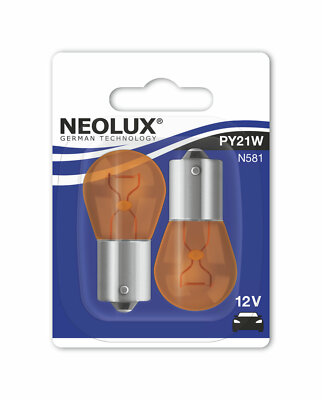 2x PY21W Lampe 12V 21W BAU15s gelb Blister Neolux Blisterpack lamp bulb