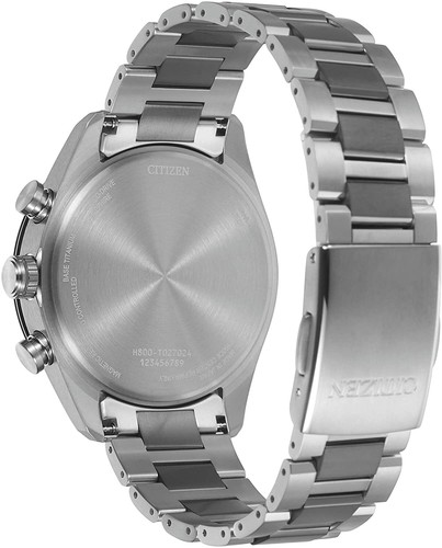 Pre-owned Citizen Attesa At8186-51l Eco-drive Radio Titanium Men`s Watch Made In Japan
