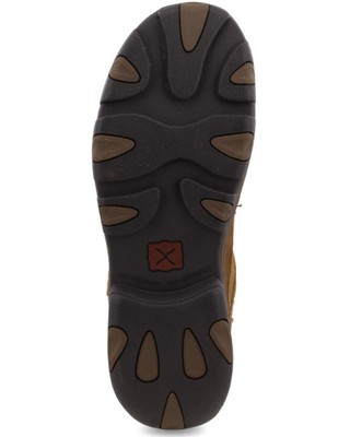 Pre-owned Twisted X Men's Waterproof Pull On Work Boot - Composite Toe - Mhkbcw1 In Brown