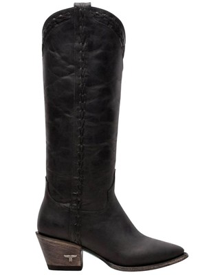 Pre-owned Lane Women's Everyday Emma Western Boot - Medium Toe - Lb0471f 6 M In Black