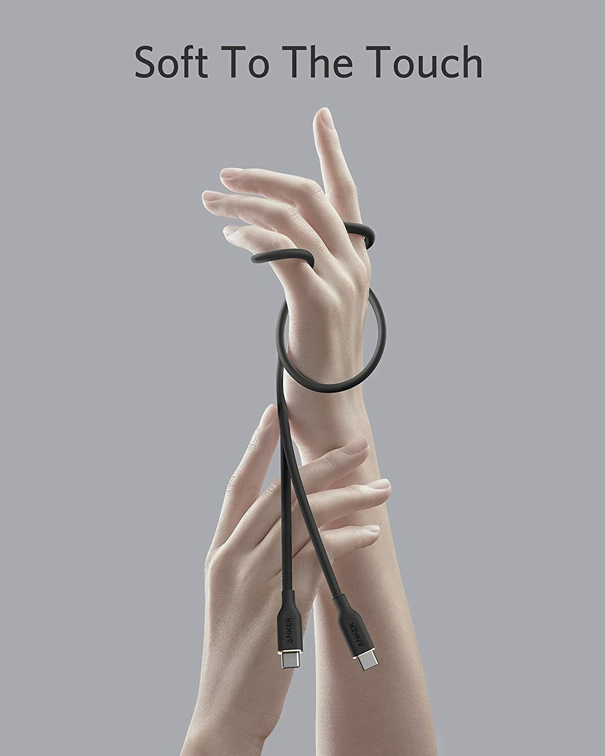 Anker Powerline III Flow 6ft Fast Charging Cable 100W USB C to USB C for MacBook