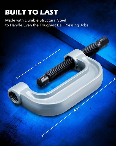 OMT 10pc Ball Joint Press Removal Tool Kit with 4x4 Adapters for Auto Repair