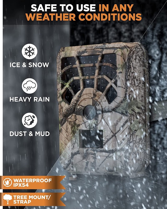 Cellular Trail Cameras Outdoor Waterproof Wifi Security Camera with Night Vision