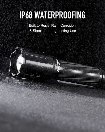 Tactical Flashlight with Pressure Switch 3000 Lumen Zoomable Rifle Flashlight