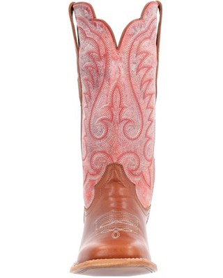 Pre-owned Durango Women's Arena Pro Western Boot - Broad Square Toe - Drd0454 In Red