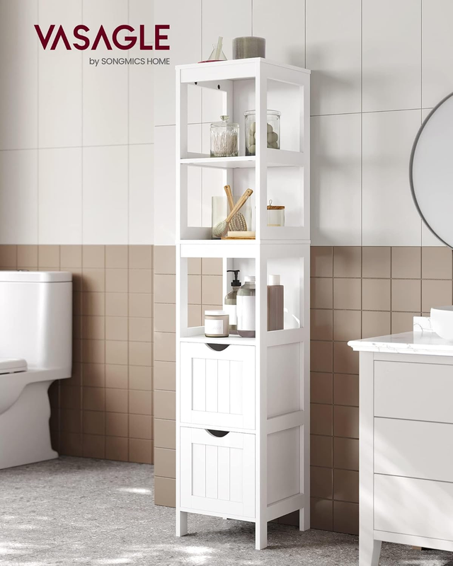 Bathroom Floor Cabinet, Bathroom Storage Organizer Rack Stand, Multifunctional C