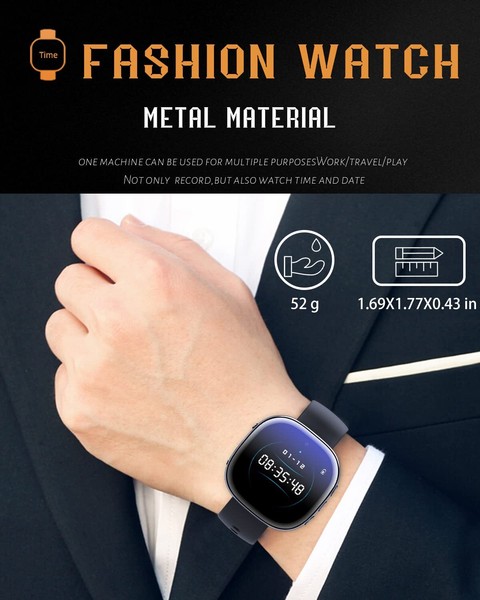 32GB Hidden Camera Watch 1080p with Playback,HD1080P Hidden Camera with Time ... - Image 4